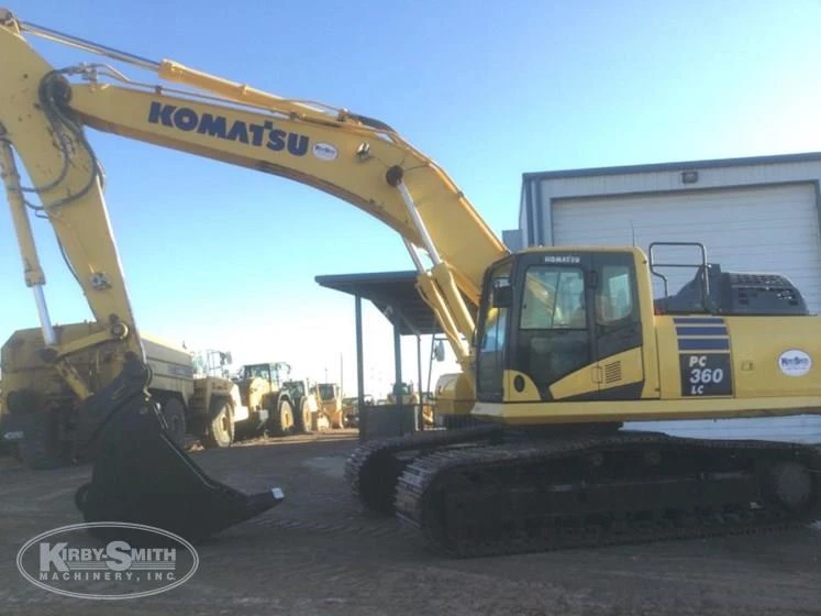 Side of used Excavator